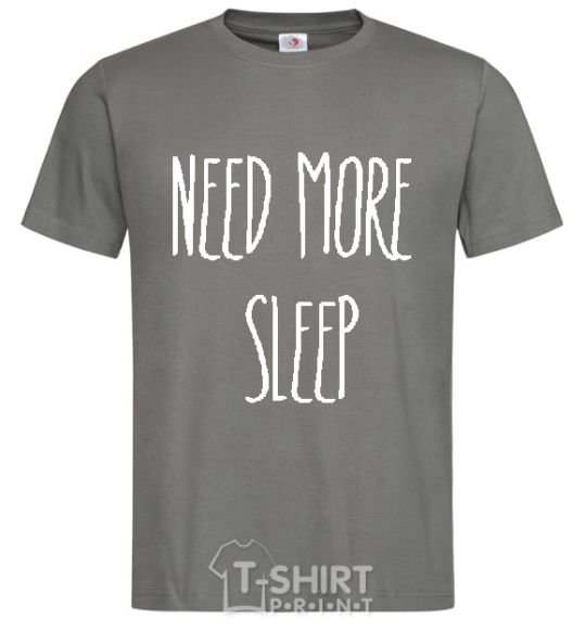 Мужская футболка NEED MORE SLEEP Графит фото