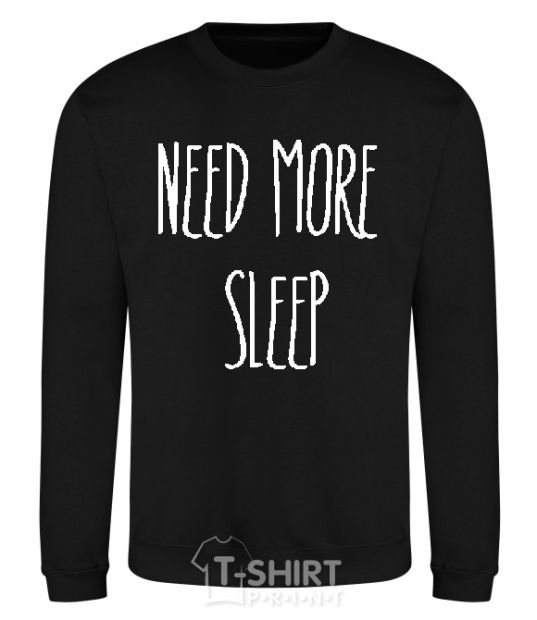 Sweatshirt NEED MORE SLEEP black фото