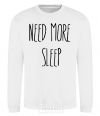 Sweatshirt NEED MORE SLEEP White фото