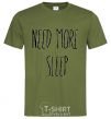 Мужская футболка NEED MORE SLEEP Оливковый фото