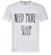 Мужская футболка NEED MORE SLEEP Белый фото