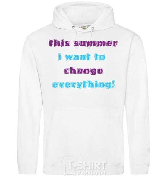 Men`s hoodie THIS SUMMER... White фото