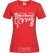 Women's T-shirt BEFORE LEAVING red фото