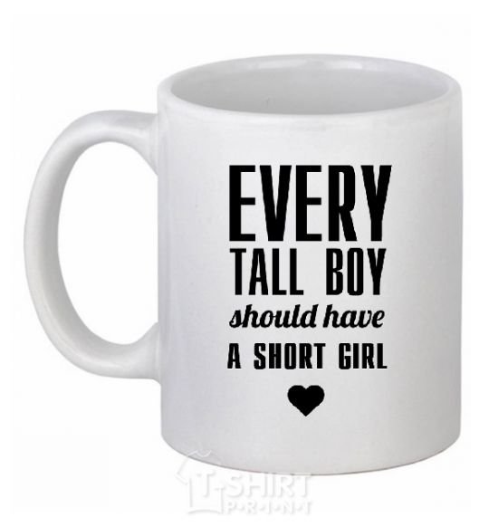 Ceramic mug EVERY TALL BOY... White фото