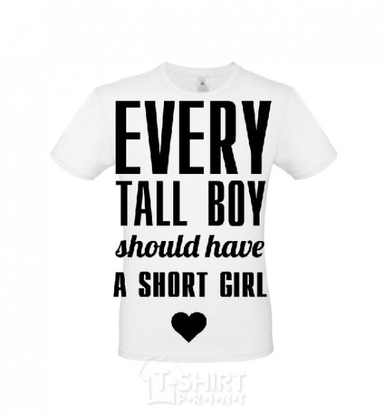 Мужская футболка EVERY TALL BOY... Белый фото