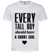 Мужская футболка EVERY TALL BOY... Белый фото