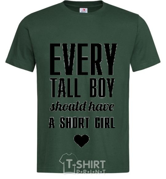 Мужская футболка EVERY TALL BOY... Темно-зеленый фото