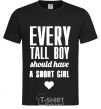 Мужская футболка EVERY TALL BOY... Черный фото