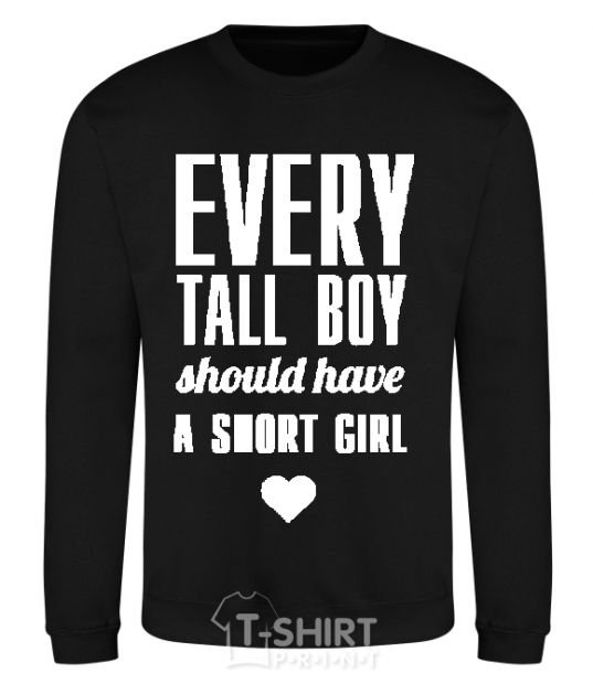 Sweatshirt EVERY TALL BOY... black фото