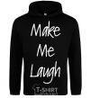 Men`s hoodie MAKE ME LAUGH black фото