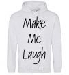 Men`s hoodie MAKE ME LAUGH sport-grey фото