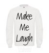 Sweatshirt MAKE ME LAUGH White фото