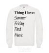 Sweatshirt THING I LOVE... White фото