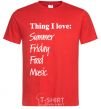 Men's T-Shirt THING I LOVE... red фото