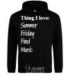 Men`s hoodie THING I LOVE... black фото