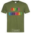 Men's T-Shirt HAPPY EVERYDAY millennial-khaki фото