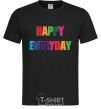 Men's T-Shirt HAPPY EVERYDAY black фото