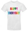 Men's T-Shirt HAPPY EVERYDAY White фото
