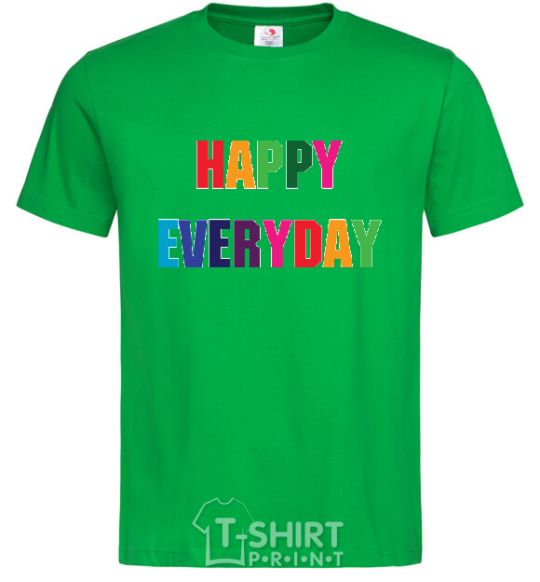 Men's T-Shirt HAPPY EVERYDAY kelly-green фото