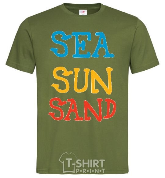 Men's T-Shirt SEA SUN SAND millennial-khaki фото