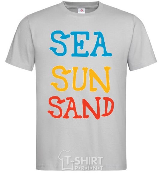 Мужская футболка SEA SUN SAND Серый фото