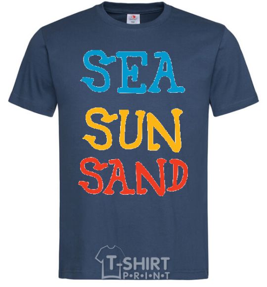 Men's T-Shirt SEA SUN SAND navy-blue фото