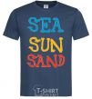 Men's T-Shirt SEA SUN SAND navy-blue фото