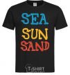 Men's T-Shirt SEA SUN SAND black фото