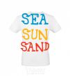 Men's T-Shirt SEA SUN SAND White фото