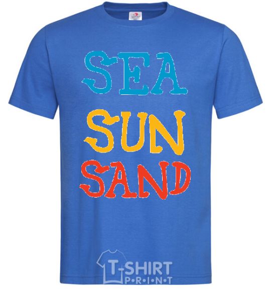 Men's T-Shirt SEA SUN SAND royal-blue фото