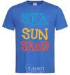 Men's T-Shirt SEA SUN SAND royal-blue фото