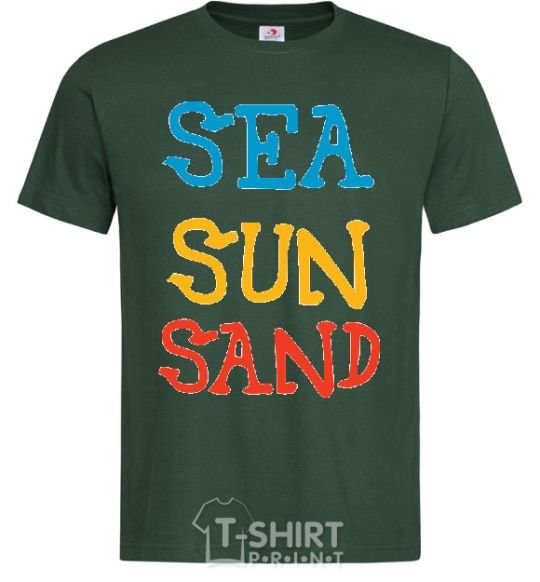 Men's T-Shirt SEA SUN SAND bottle-green фото