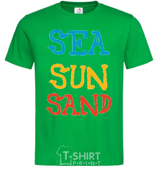 Men's T-Shirt SEA SUN SAND kelly-green фото