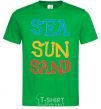 Мужская футболка SEA SUN SAND Зеленый фото