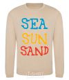 Свитшот SEA SUN SAND Песочный фото