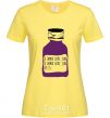 Women's T-shirt I DON'T LOVE YОU PILLS cornsilk фото