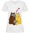 Women's T-shirt CATS White фото