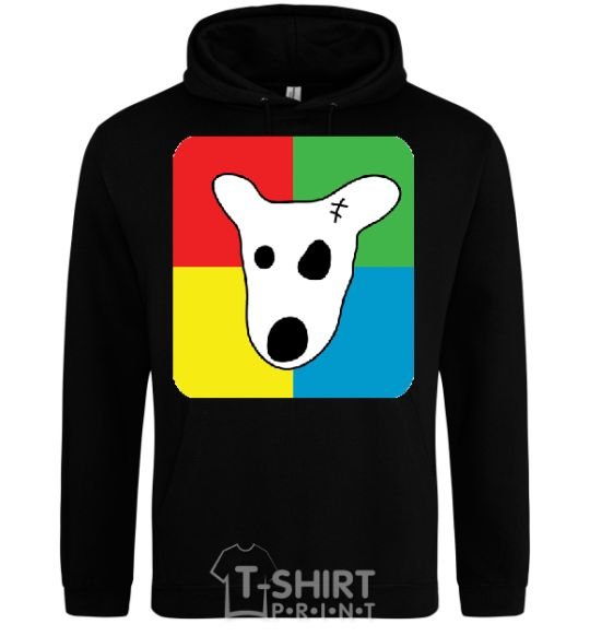 Men`s hoodie Dog VK black фото