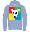 Men`s hoodie Dog VK sky-blue фото