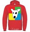 Men`s hoodie Dog VK bright-red фото