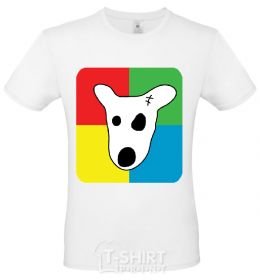 Men's T-Shirt Dog VK White фото