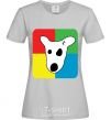 Women's T-shirt Dog VK grey фото