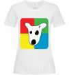 Women's T-shirt Dog VK White фото