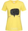 Women's T-shirt YES OR NO cornsilk фото