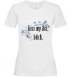 Women's T-shirt KISS MY ASS White фото