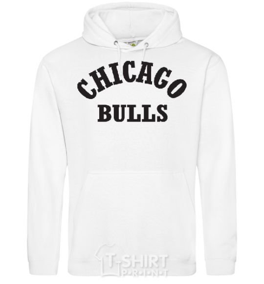 Мужская толстовка (худи) CHICAGO BULLS Белый фото