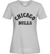 Women's T-shirt CHICAGO BULLS grey фото