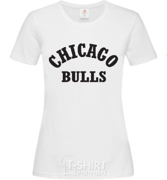 Women's T-shirt CHICAGO BULLS White фото