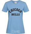 Women's T-shirt CHICAGO BULLS sky-blue фото