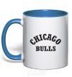 Mug with a colored handle CHICAGO BULLS royal-blue фото